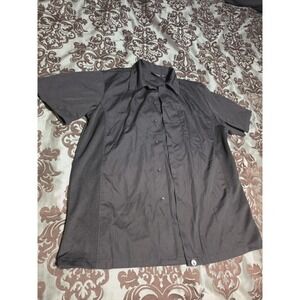 Chef Works Shirt Black Small Short Sleeve Work Uniform